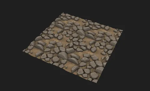 Stylized Dirt and Rock - Blender textures & materials