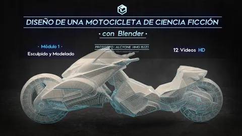 Sci-Fi Motorcycle Design 1 - Blender tutorials & courses