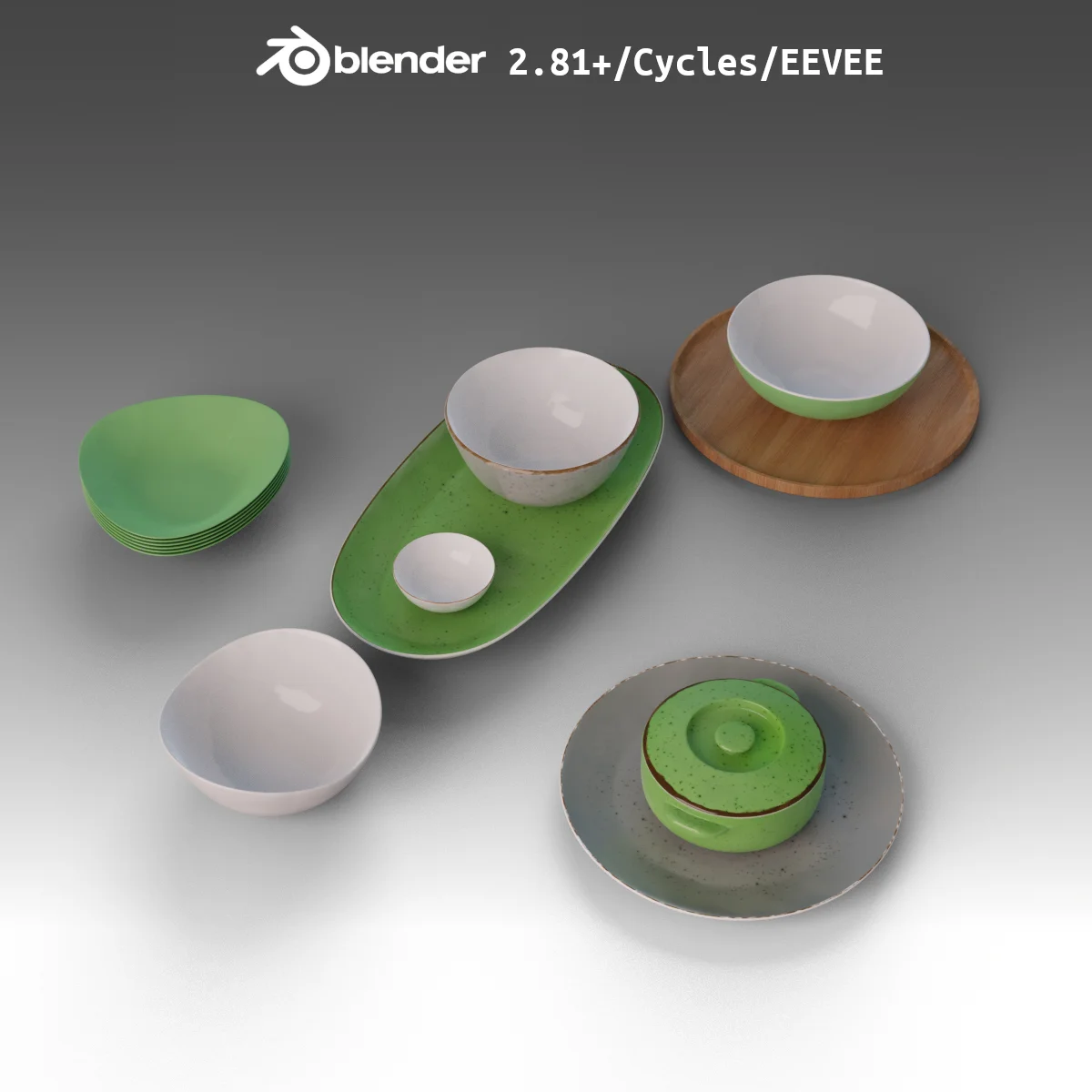 Dishes Set Green screenshot 2