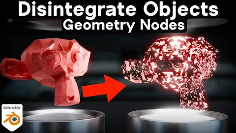 Disintegrate Objects - Blender geometry nodes