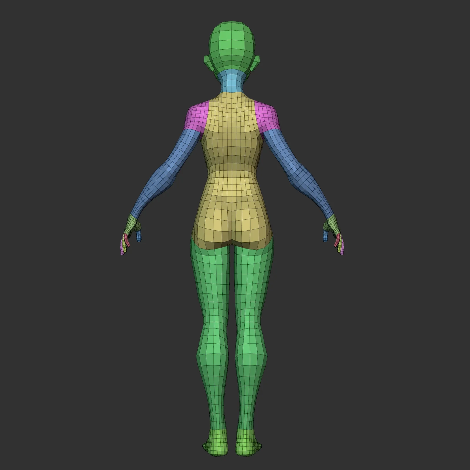 Disney Female Lowpoly Basemesh screenshot 3
