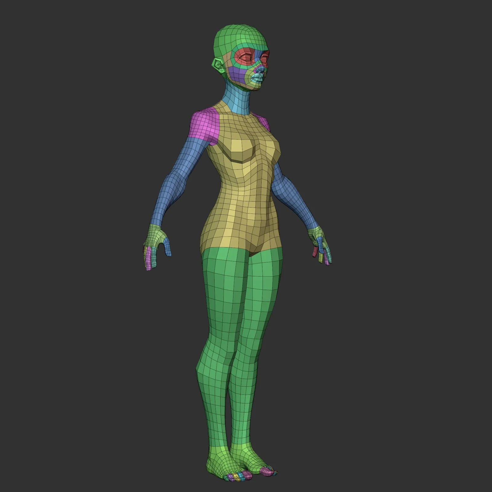 Disney Female Lowpoly Basemesh screenshot 5