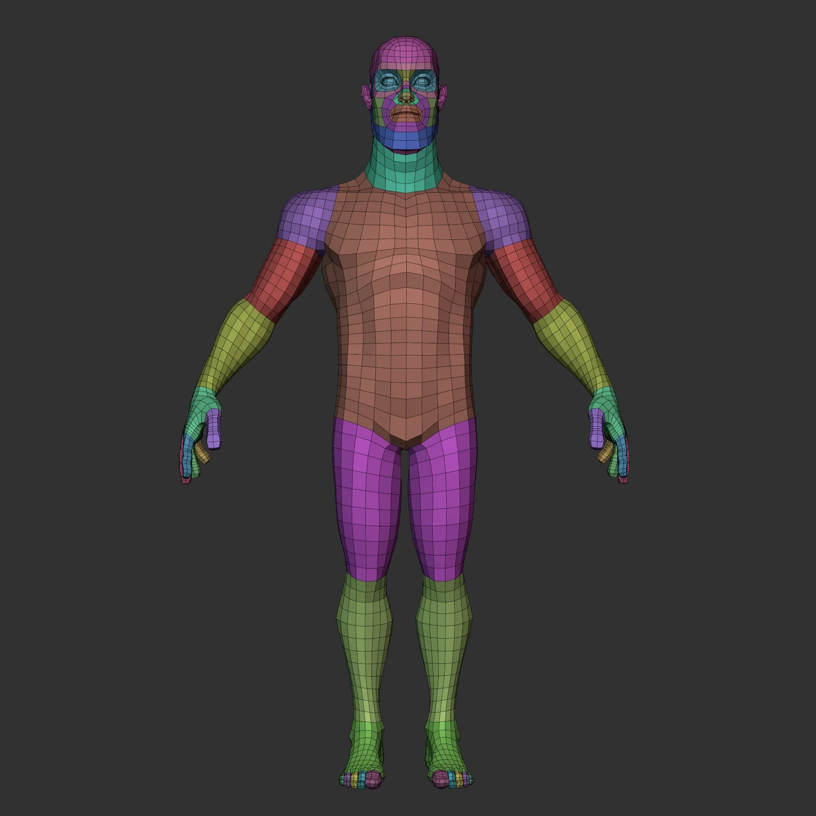 Disney Male Lowpoly Basemesh screenshot 3
