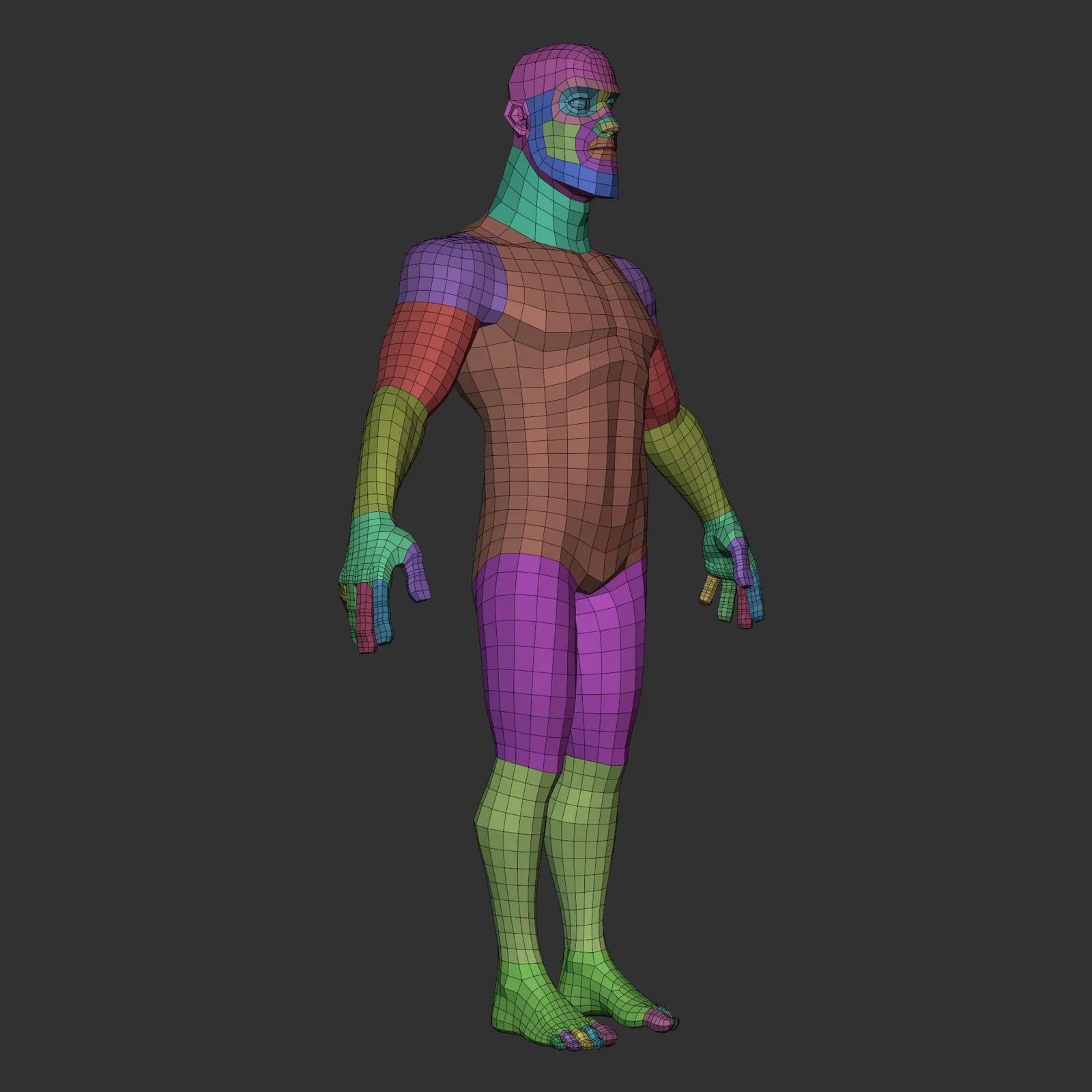 Disney Male Lowpoly Basemesh screenshot 4