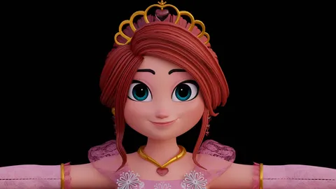 Disney Style Princess - Blender 3d models