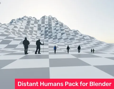 Distant Humans Pack - Blender 3d models