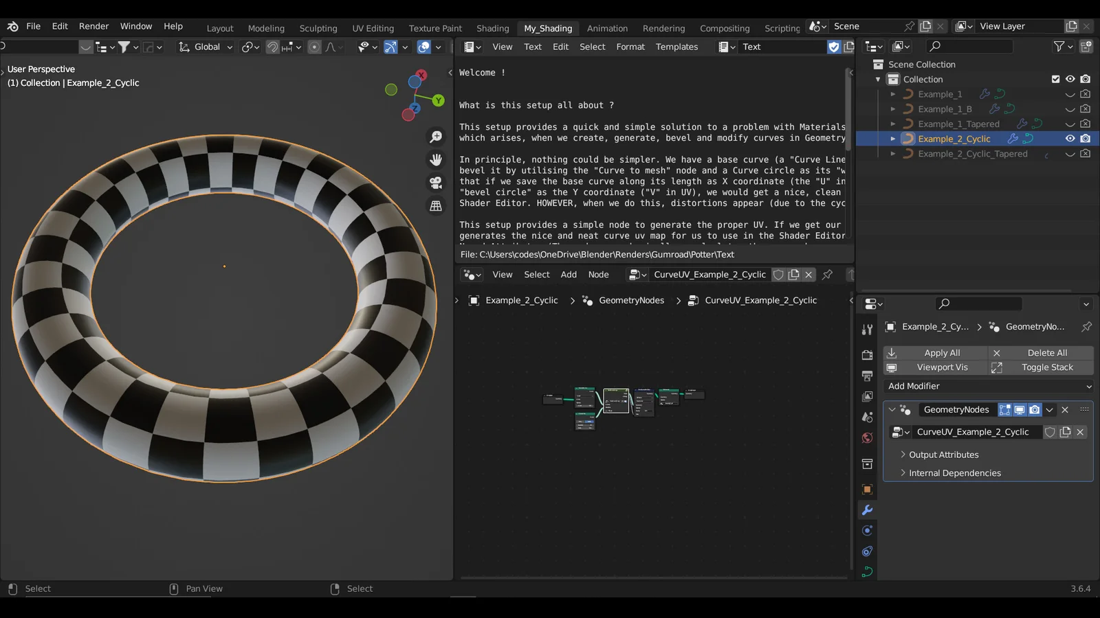 Distortion Free Curve UV Map screenshot 2