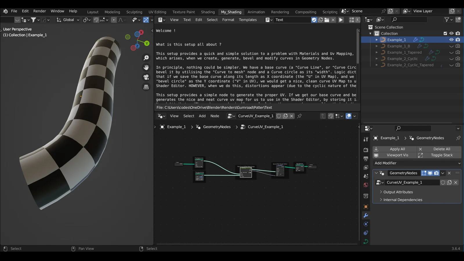 Distortion Free Curve UV Map screenshot 4