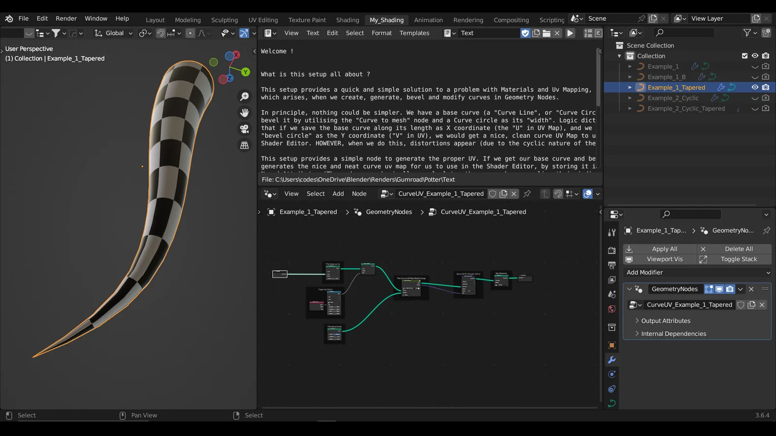 Distortion Free Curve UV Map screenshot 6