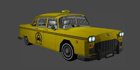 DM Taxi - Blender 3d models