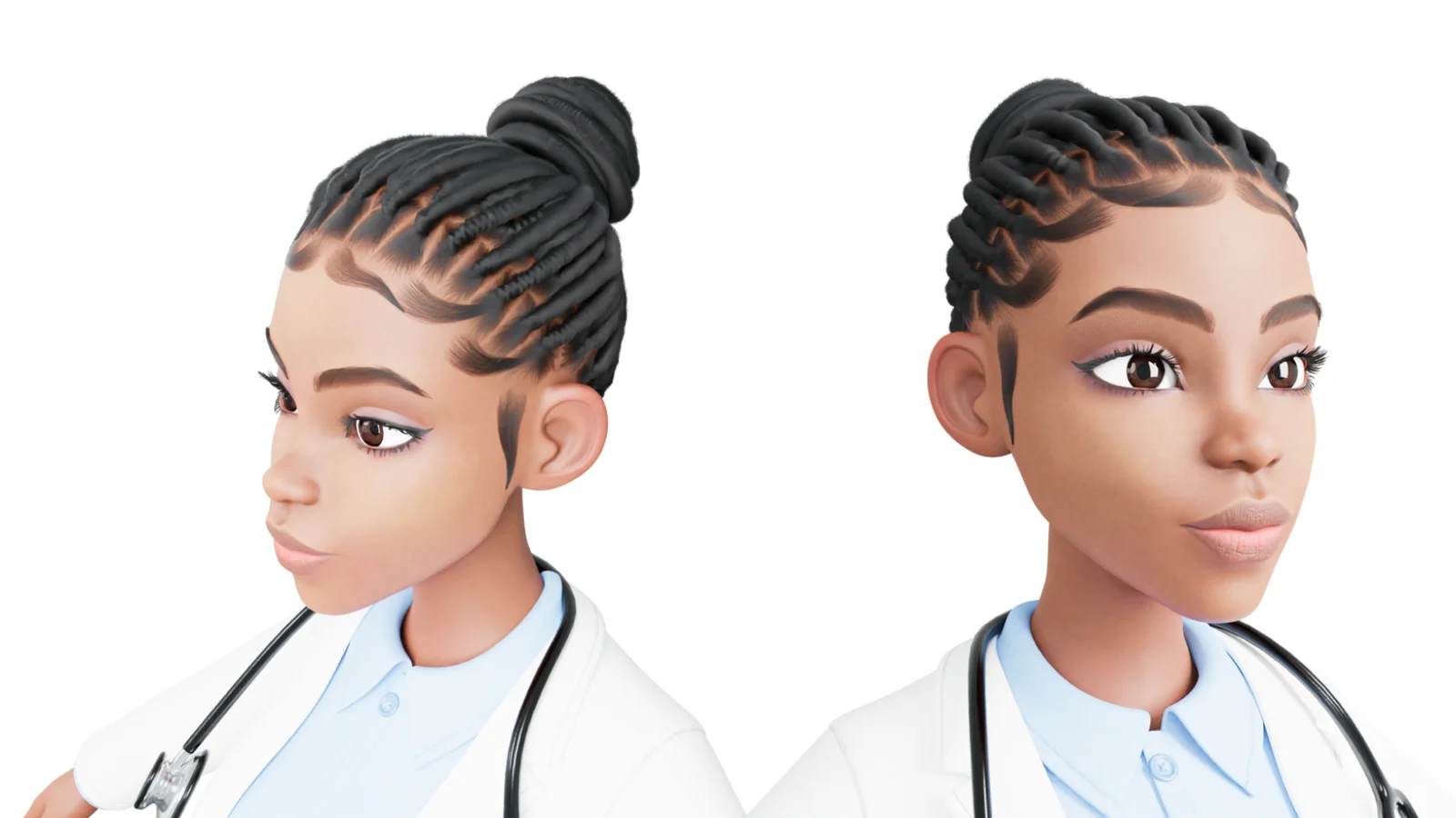 Cartoon Black Female Doctor screenshot 5