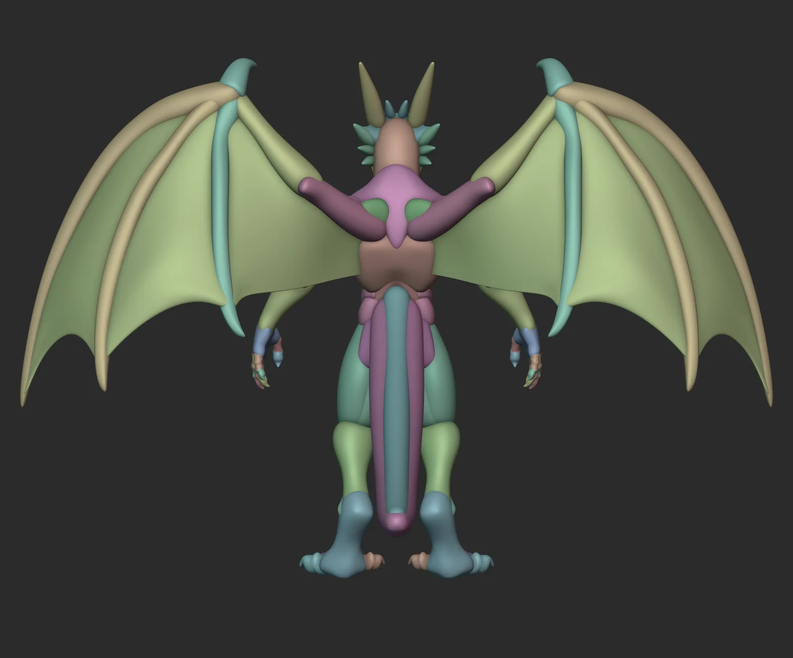 Dragon Character Blockout screenshot 3