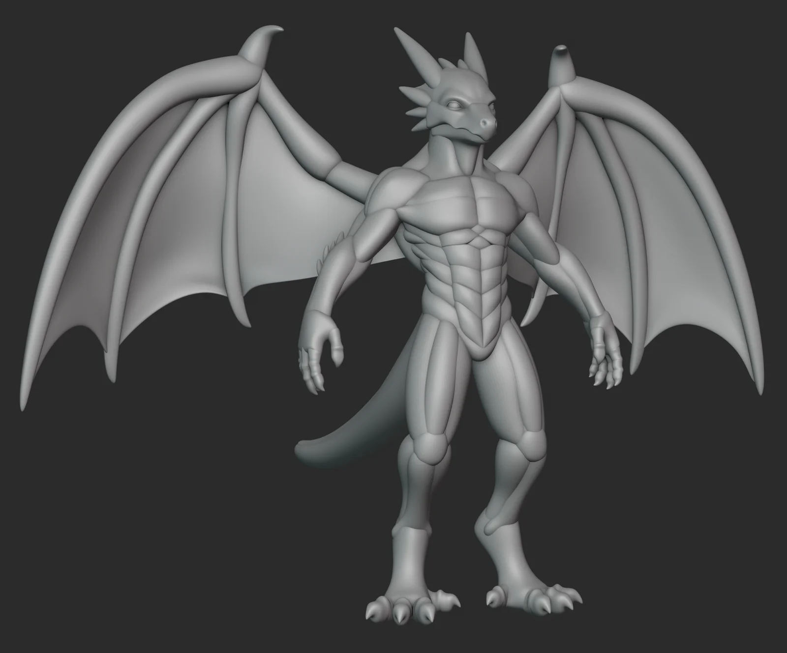 Dragon Character Blockout screenshot 4