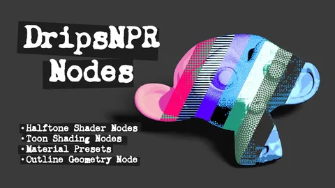 DripsNPR Nodes - Blender shaders