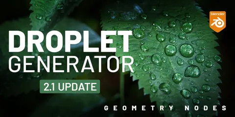 Droplet Generator - Blender geometry nodes