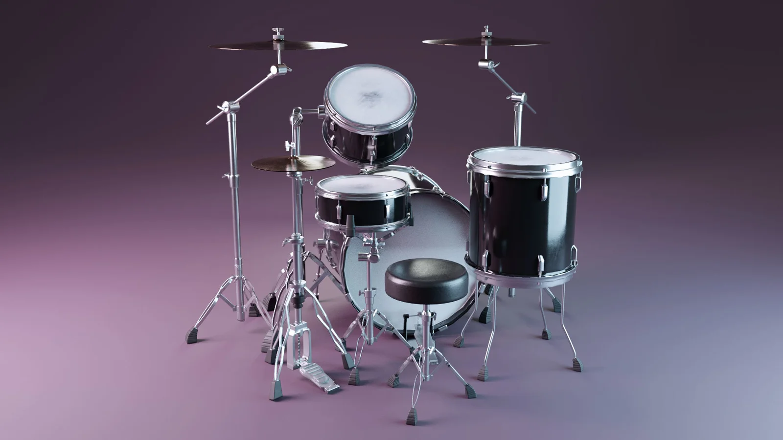 Low-Poly Drum Set screenshot 2