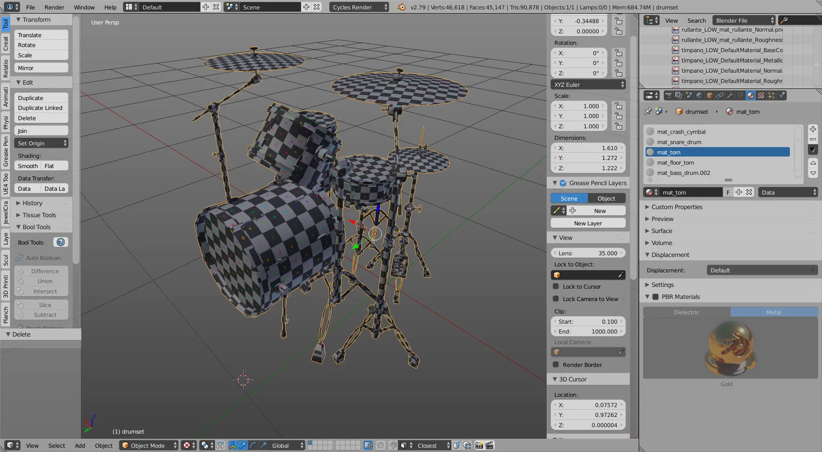 Low-Poly Drum Set screenshot 6