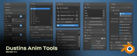 Dustin's Anim Tools - Blender addons