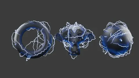 Dynamic Electricity Spark Effect - Blender geometry nodes