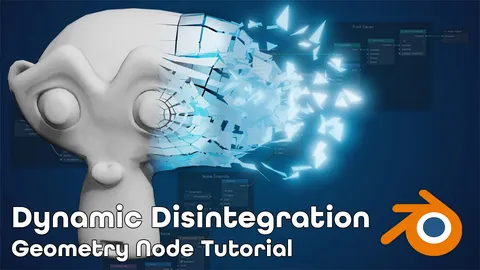 Dynamic Interactive Disintegration - Blender tutorials & courses