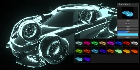 Easy Holographic - Blender addons