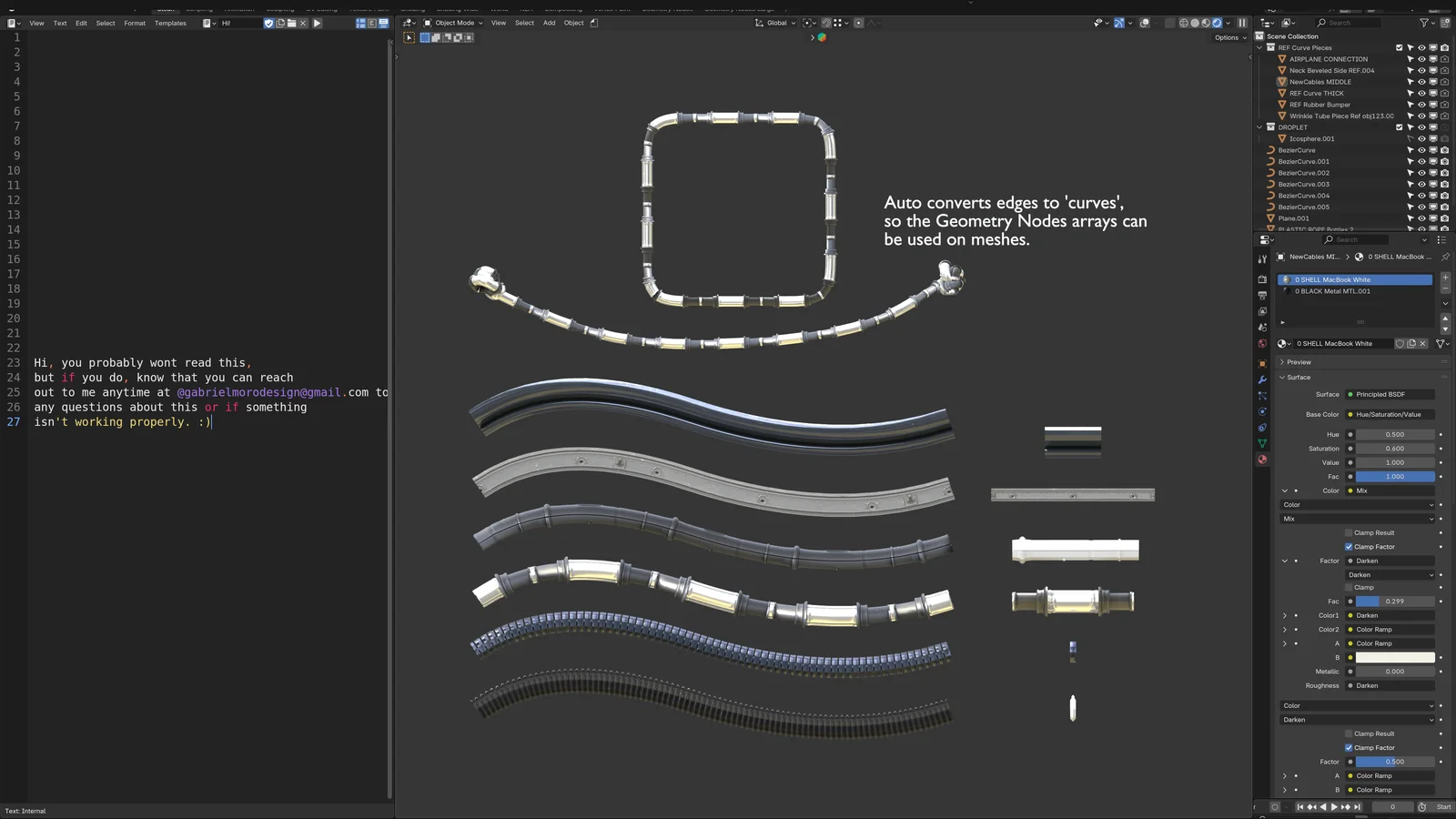 Curve and Mesh Arrays screenshot 2