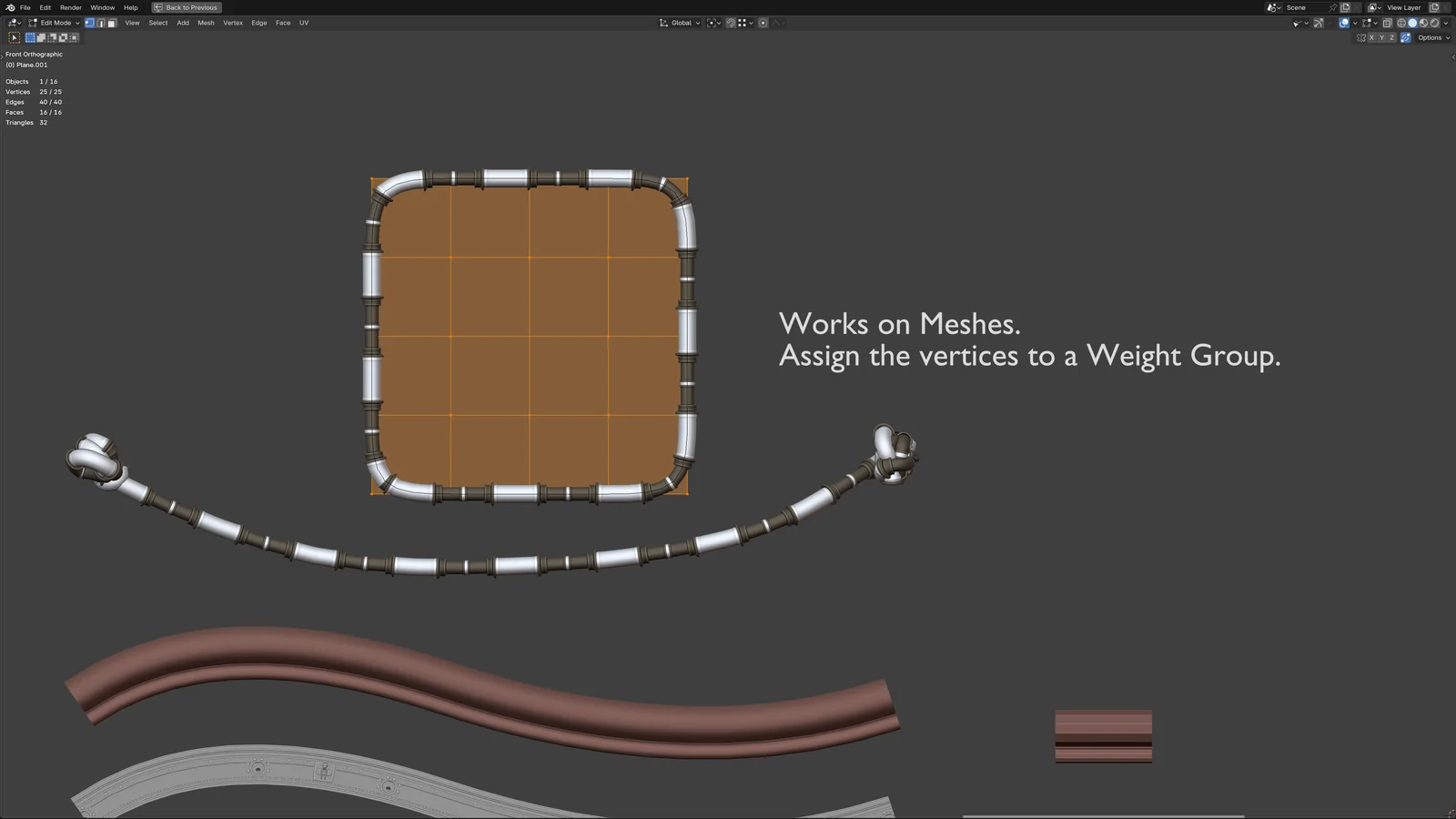 Curve and Mesh Arrays screenshot 3