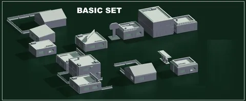 Easy Print Basic Set - Blender 3d models