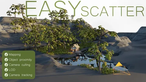 Easy Scatter - Blender geometry nodes