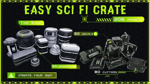 Easy Sci Fi Crate - Blender 3d models