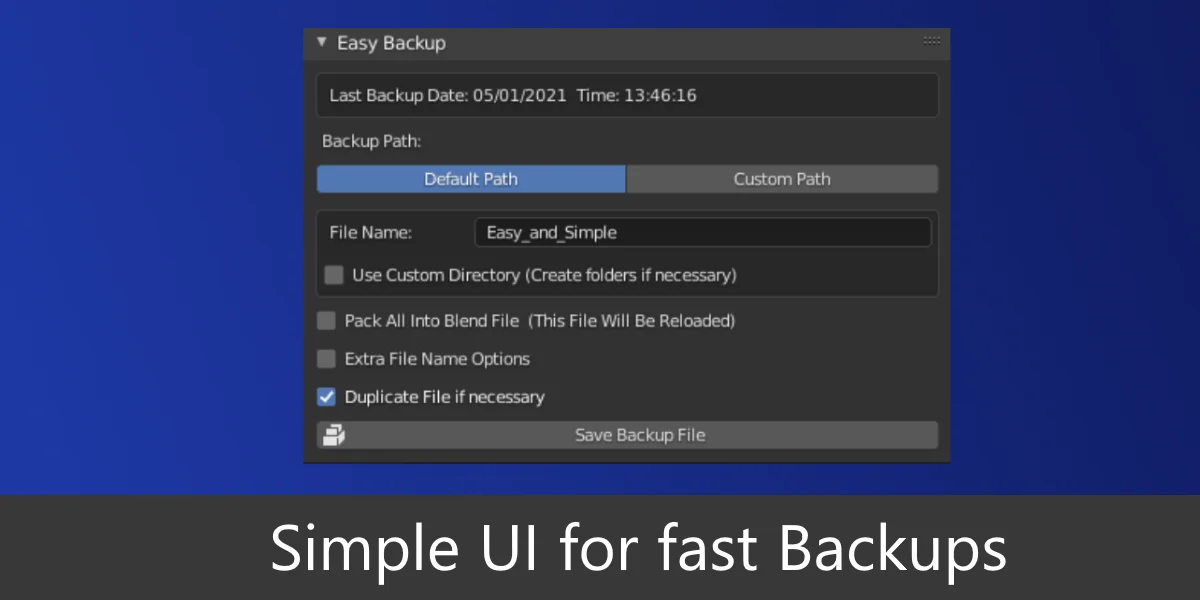 EasyBackup screenshot 2