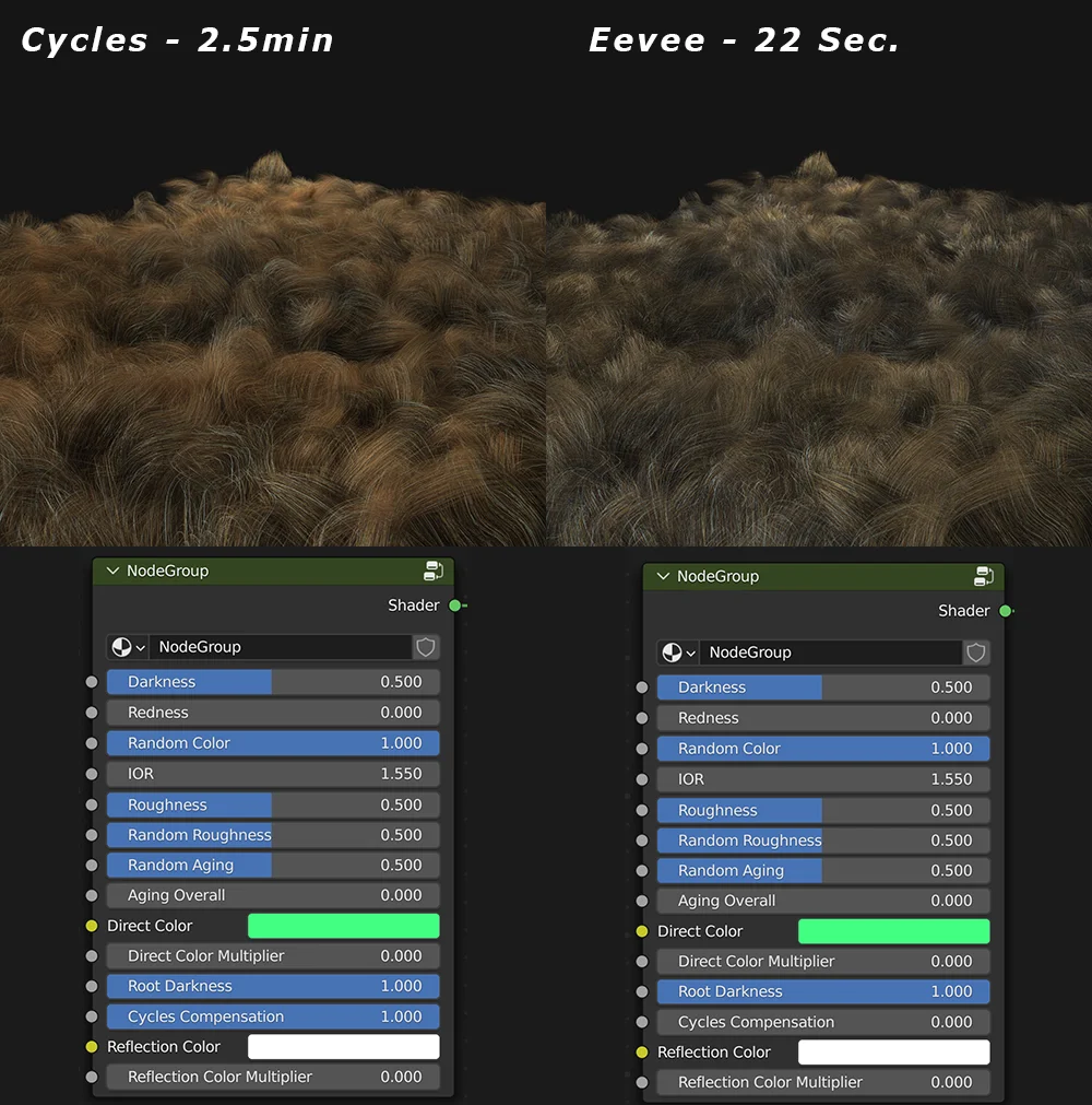 Advanced Hair Shader screenshot 3