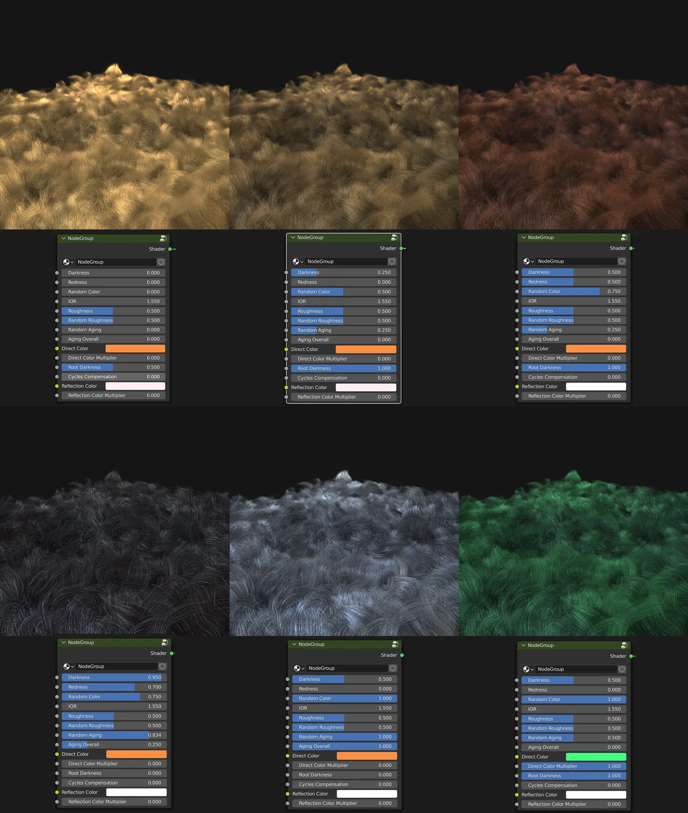 Advanced Hair Shader screenshot 4