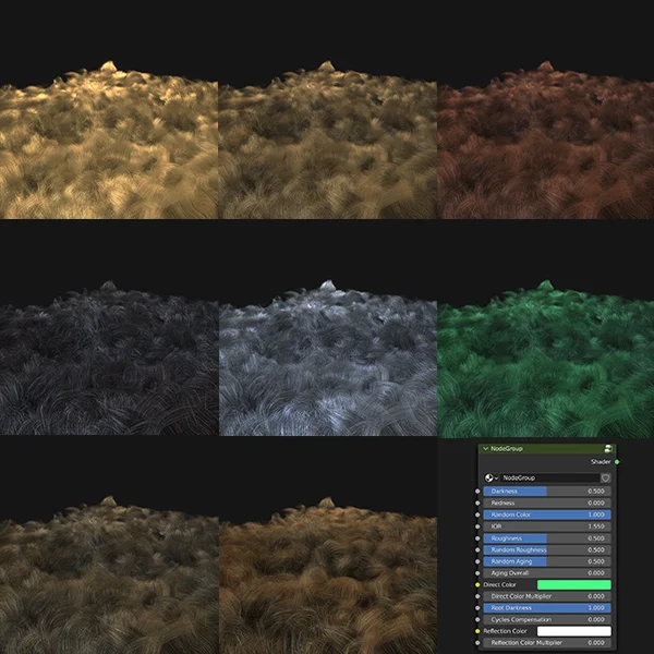 Advanced Hair Shader screenshot 5