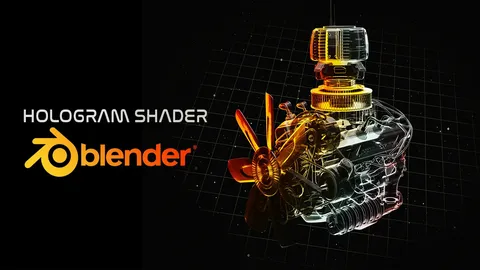 Egret's Hologram Shader - Blender shaders