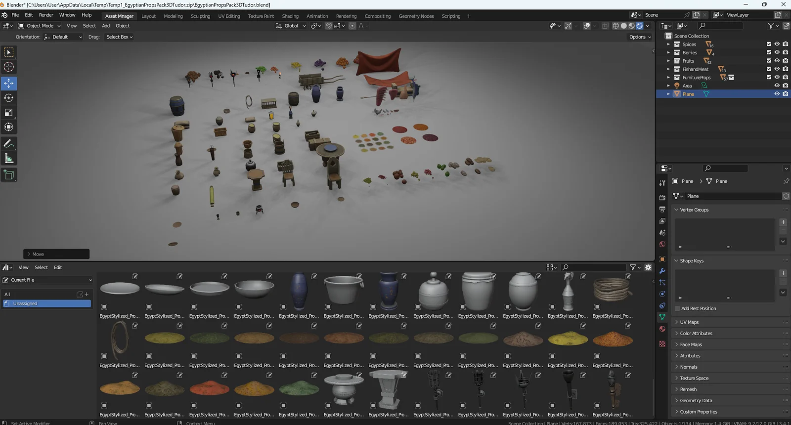 Egypt Stylized Modular Pack screenshot 4