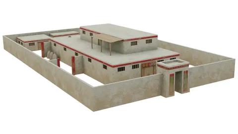 Egyptian Noble House - Blender 3d models