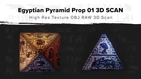 Egyptian Pyramid Prop 01 - Blender 3d models