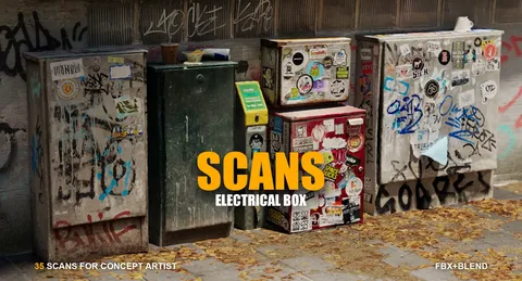 Electrical Box Scans - Blender 3d models