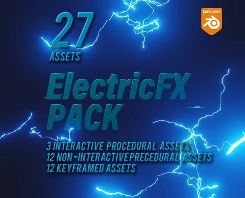 Electricity FX Pack - Blender 3d models