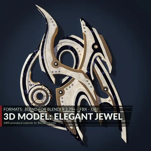 Elegant Jewel - Blender 3d models