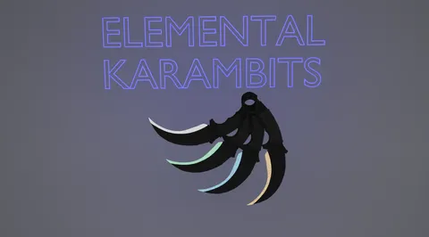 Elemental Karambit - Blender 3d models