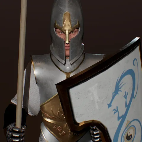 Elven Warrior - Blender 3d models