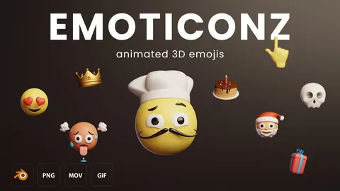 Emoticonz - Blender 3d models