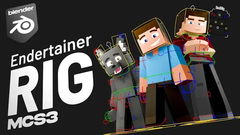 Endertainer Rig MCS3 - Blender 3d models