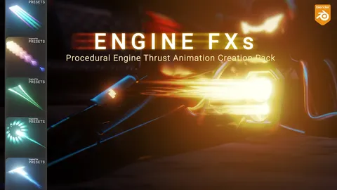 Engine FXs - Blender geometry nodes