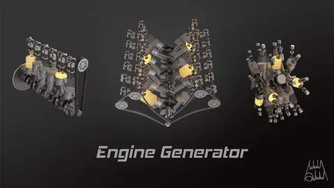 Engine Generator - Blender geometry nodes