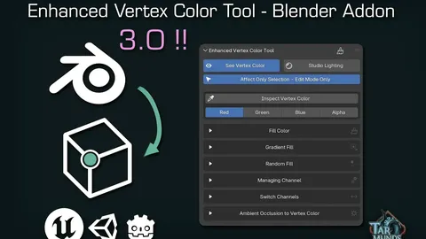 Enhanced Vertex Color Tool - Blender addons