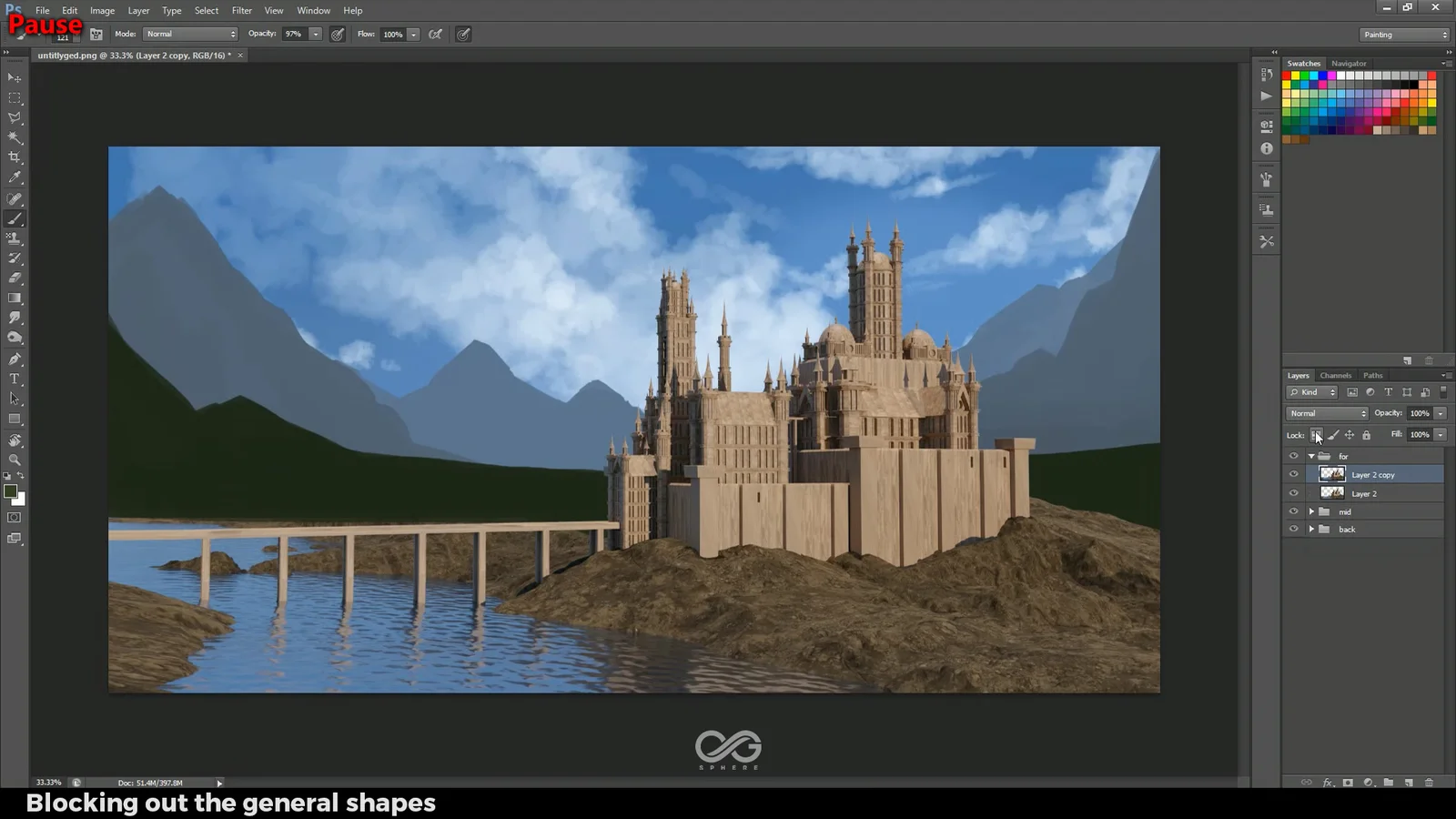 Environment Concept Art Tutorial screenshot 4