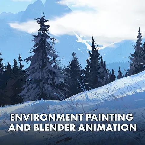 Environment Painting And Animation - Blender tutorials & courses